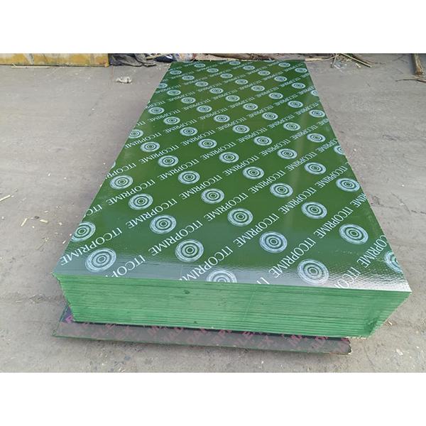 Green Plastic Film Faced Plywood/Shuttering Construction Plywood